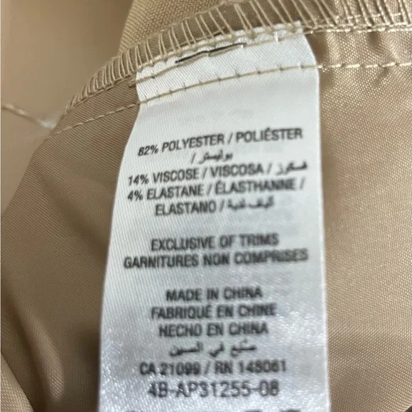 Sz XL Ardene women’s Mid Rise Straight Leg Cargo Pants 4 pockets pull on - Picture 8 of 12